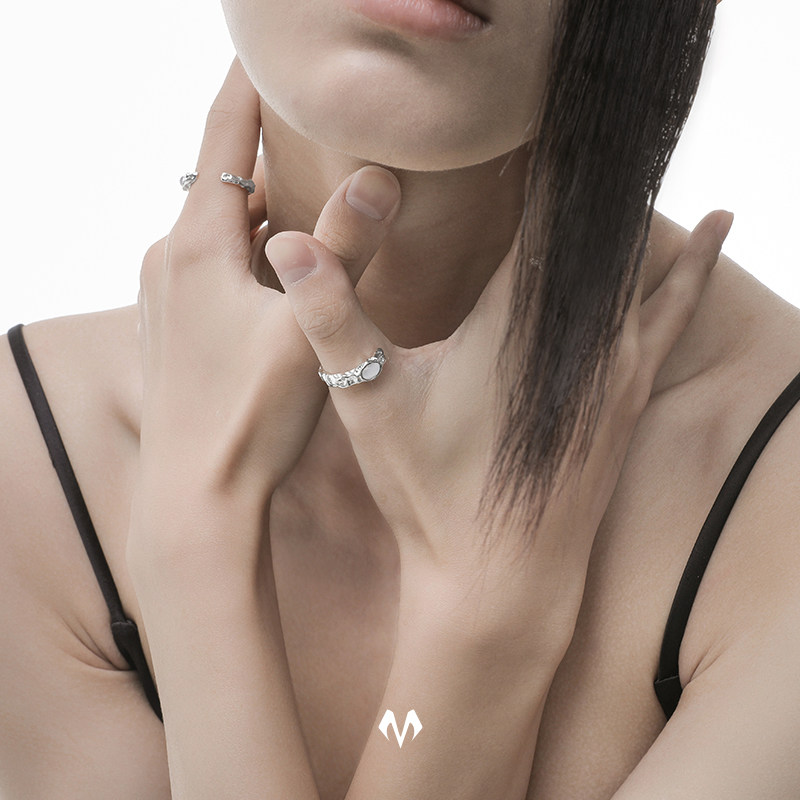 [陈楚生同款]babama猫眼石感开口戒 babama戒指/指环