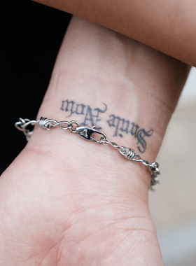 SUC群起铁丝荆棘镀金手链