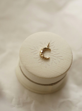 Vögel「水中月」 s925银小巧精致月亮吊坠轻奢高级毛衣链项链女