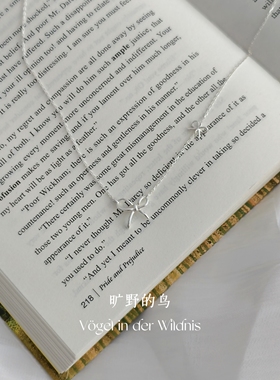 通体s925银蝴蝶结锁骨链可爱高级
