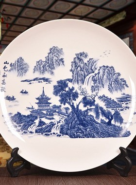 Jingdezhen ceramic decorative plate decoration art decorat