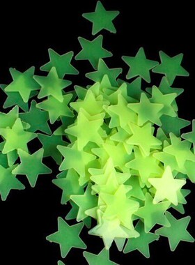 100 Home Wall Light Green Glow In The Dark Star Stickers De