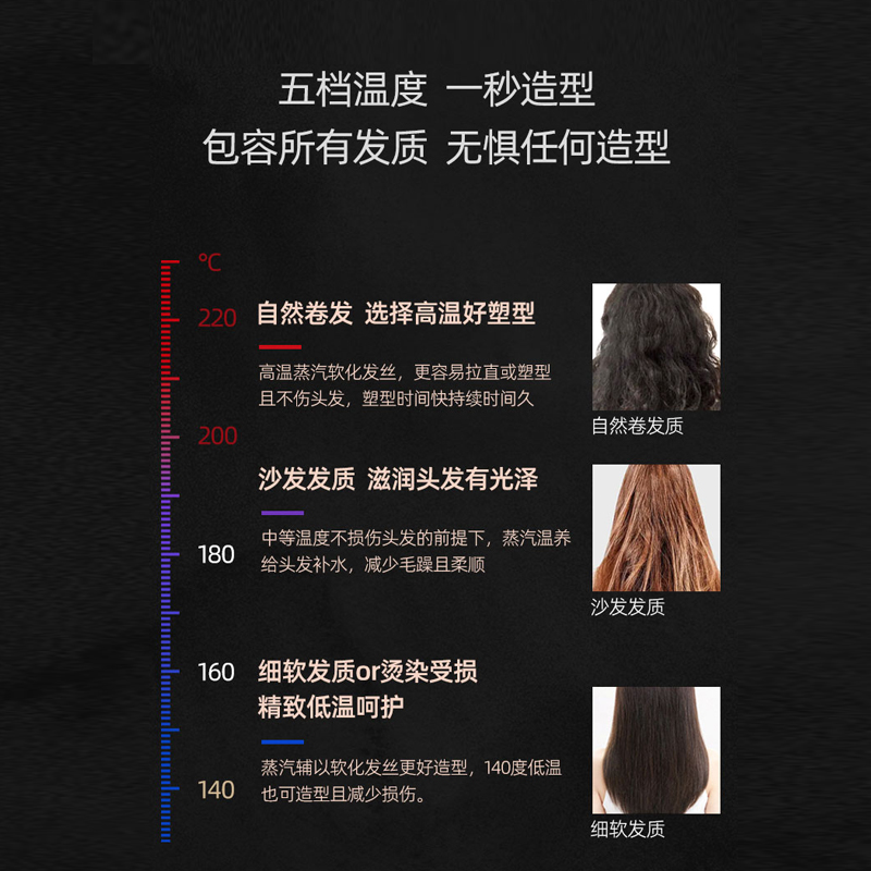【促销直降】沙宣VS闪耀速直蒸汽直发器卷发棒直板夹拉直发器护发