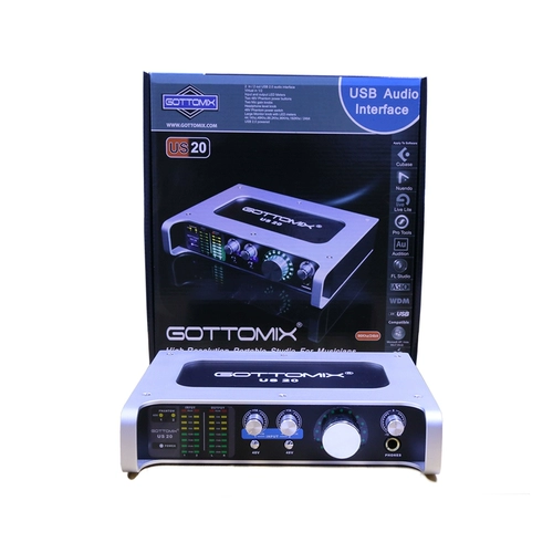 Gottomix US20 Professional USB внешняя звуковая карта/аудио -интерфейс Профессиональная звукозапись звукозапись