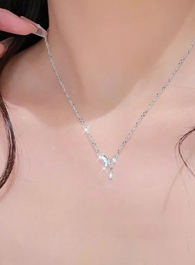 迪士尼小众蝴蝶设计气质可爱项链