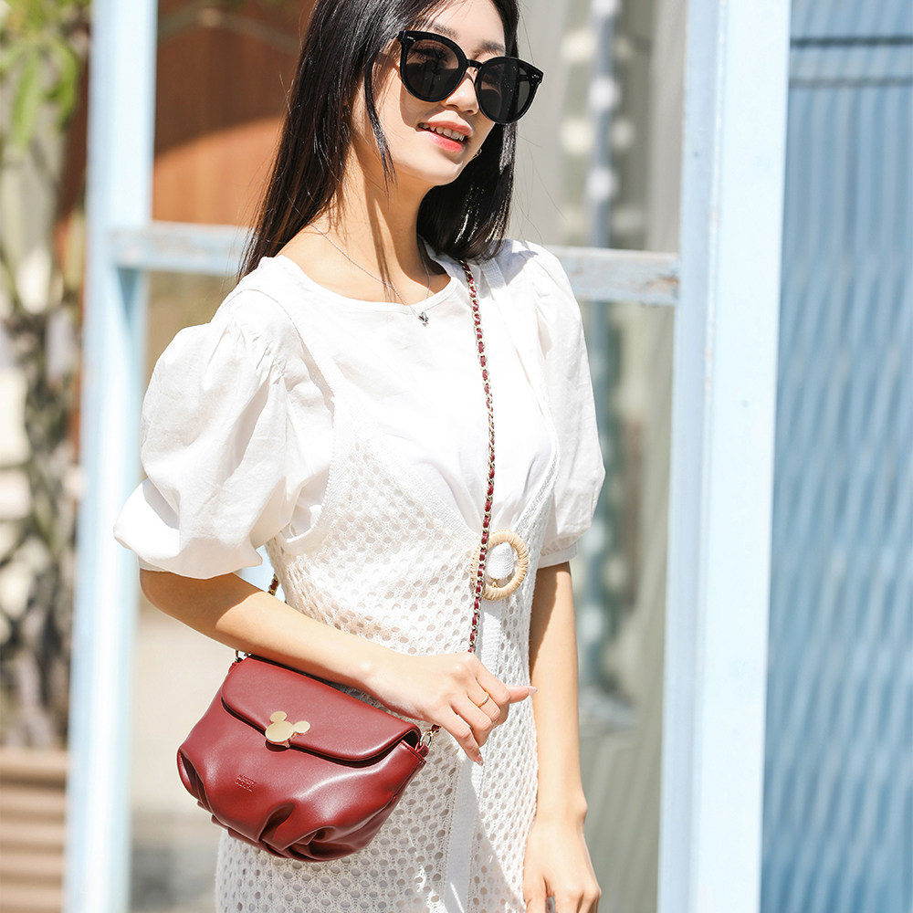 迪士尼正品包包春夏新款云朵包小清新时尚百搭女包单肩斜挎链条包,淘宝优惠券,粉丝福利购,淘宝优惠卷