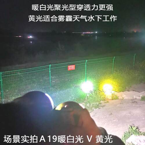 牛王头灯300W强光充电超亮防水远射手电筒矿灯A15A18 A19户外黄光 - 图2
