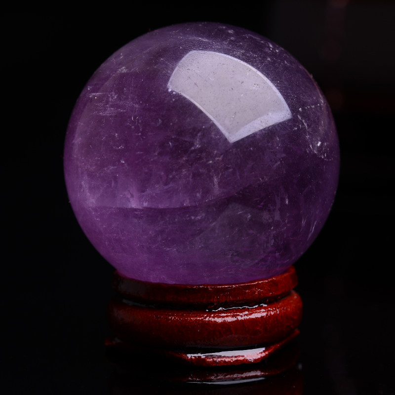 天然紫水晶球摆件 紫水晶球