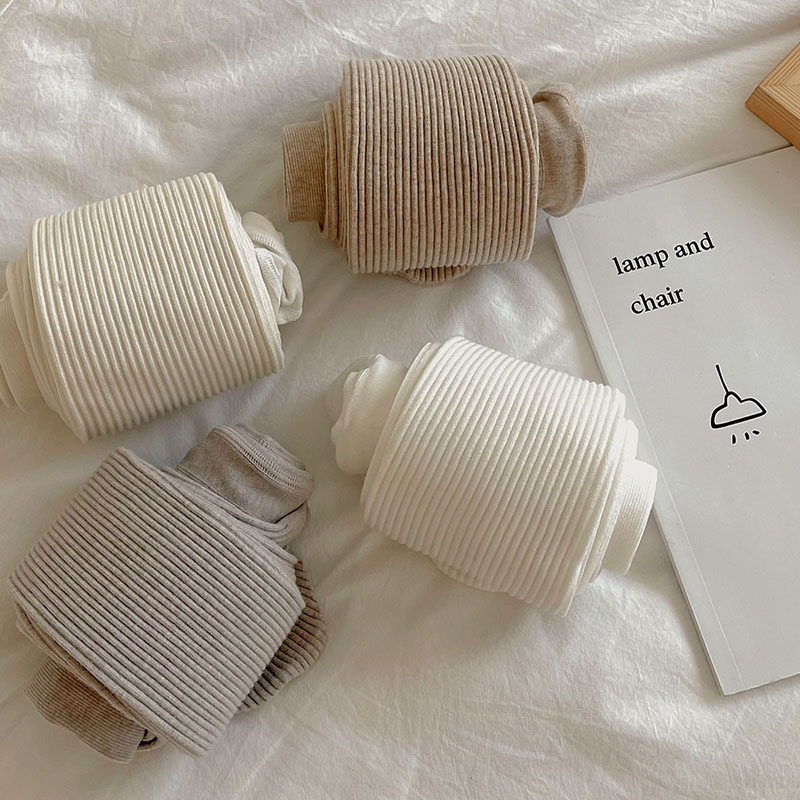 日韩系复古少女洛丽塔奶白燕麦色罗马纹棉质粗条纹打底连裤袜美腿,淘宝优惠券,粉丝福利购,淘宝优惠卷