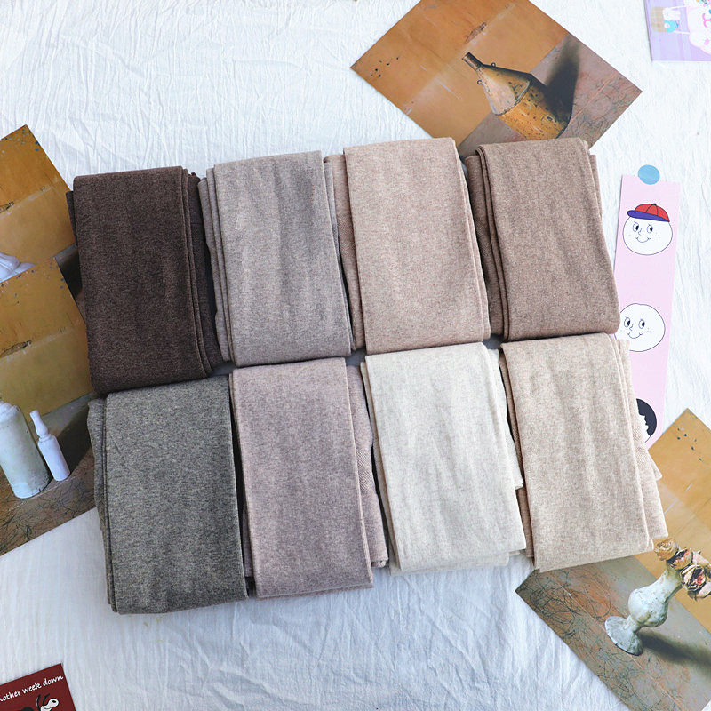 秋冬500D细竖条纹燕麦白粉色精梳棉打底连裤袜微压显瘦美腿袜裤,淘宝优惠券,粉丝福利购,淘宝优惠卷