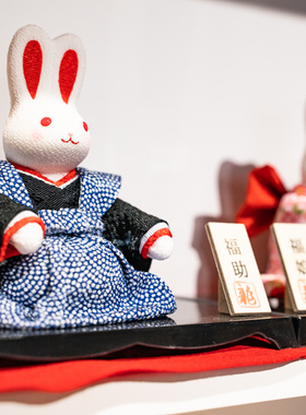 手工绢布兔年生肖手工新年招福