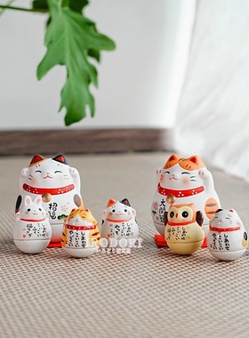 药师窑日本结婚礼物开运招财猫