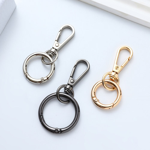 包带配件链条连接扣斜跨延长改造DIY弹簧圈开口环挂钥匙玩偶钩扣 - 图3