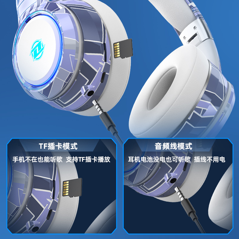 适用华硕天选6 Pro 5 rog灵耀15无线蓝牙耳机头戴式电竞游戏带麦 - 图1