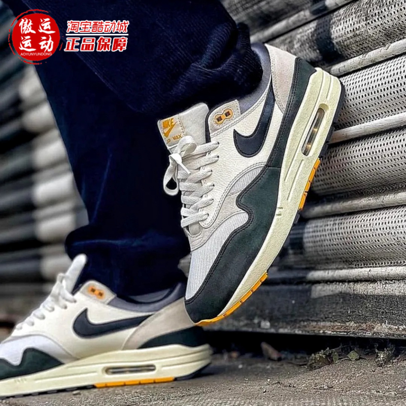 NIKE耐克2024春新款男鞋AIR MAX 1气垫运动低帮跑步鞋 FN7487-133 - 图1