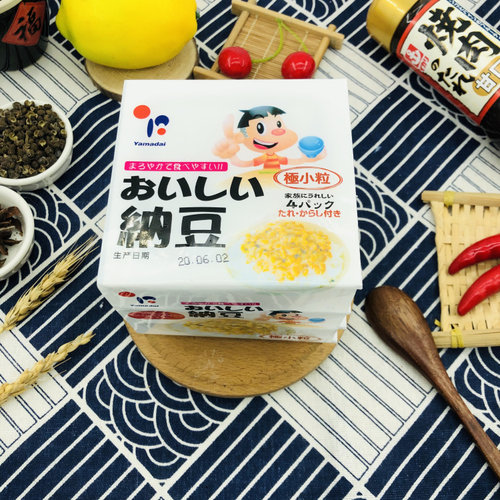 日本原装进口即食纳豆4盒/组183g北海道拉丝发酵小粒纳豆包邮 - 图1