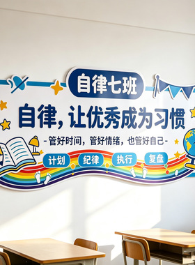 哇塞，这班级墙贴太有氛围感