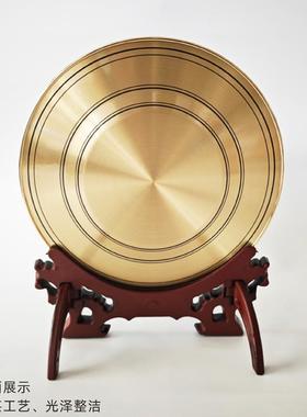 景泰蓝纯铜圆盘创意高档摆件