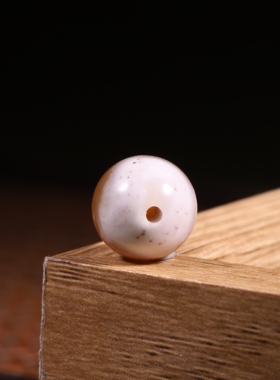 12mm糖玉圆珠天然新疆和田玉籽料珠子单珠散珠多宝手串配珠配饰