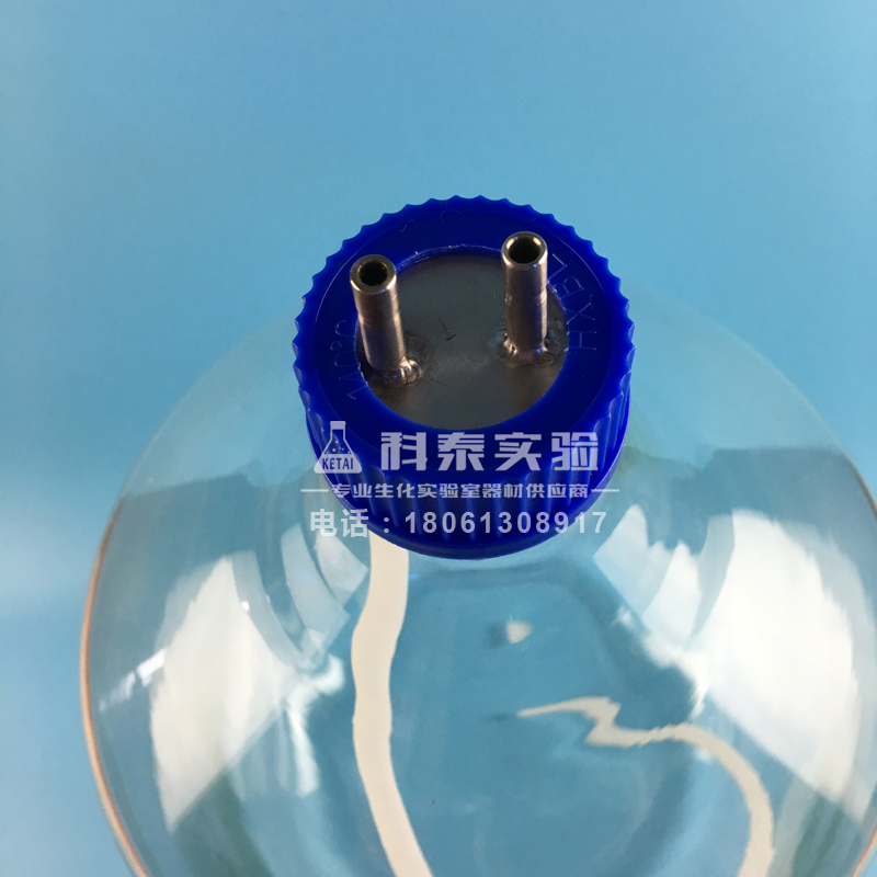 发酵罐专用10L双通补料瓶10000ml密封厌氧加料瓶三通盖补液瓶 - 图3