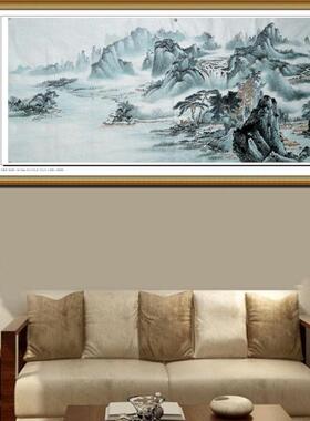 一枫斋自创纯手绘国画山水画仿古六尺横惊爆掌柜推荐苍山青云图88