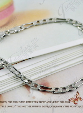 百搭纯银欧美风细款情侣手链