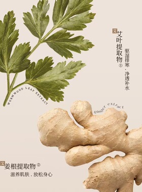 500ml大瓶生姜艾草按摩精油