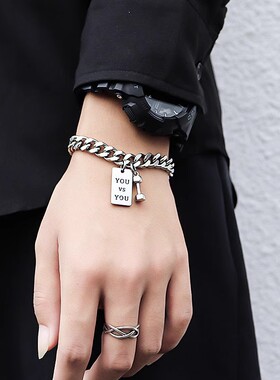 欧美时尚古巴手链手饰嘻哈风饰品