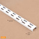 Aa column hook painted white black vertical strip clothing store wall rack single and double column wall rail sock hanging shelf