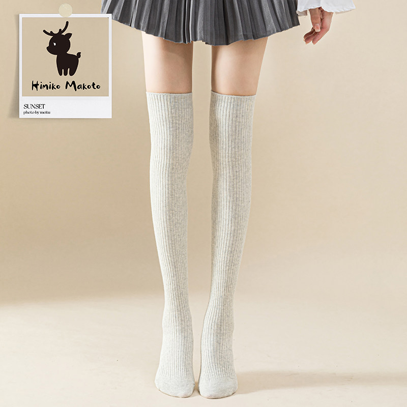 ins压力制服过膝堆堆袜美腿塑型日系复古学生JK洛丽塔袜子女秋冬,淘宝优惠券,粉丝福利购,淘宝优惠卷