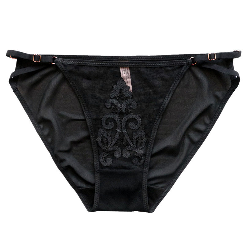 外贸少女网纱绣花女士性感低腰内裤女速干透气女式三角裤纯棉档,淘宝优惠券,粉丝福利购,淘宝优惠卷