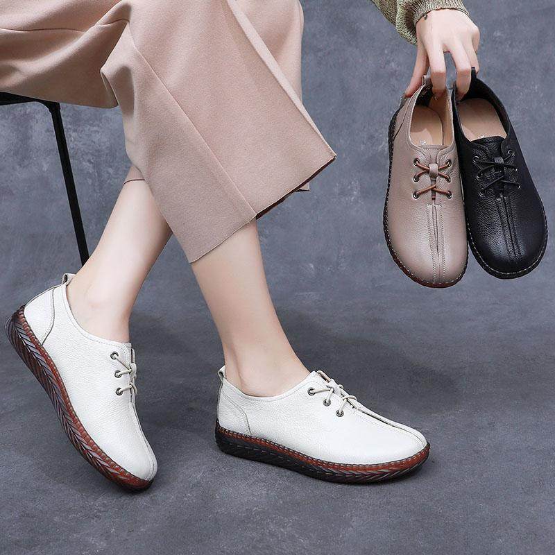 春秋中老年妈妈鞋真皮软底防滑舒适不累脚女鞋深口四季单鞋休闲鞋,淘宝优惠券,粉丝福利购,淘宝优惠卷