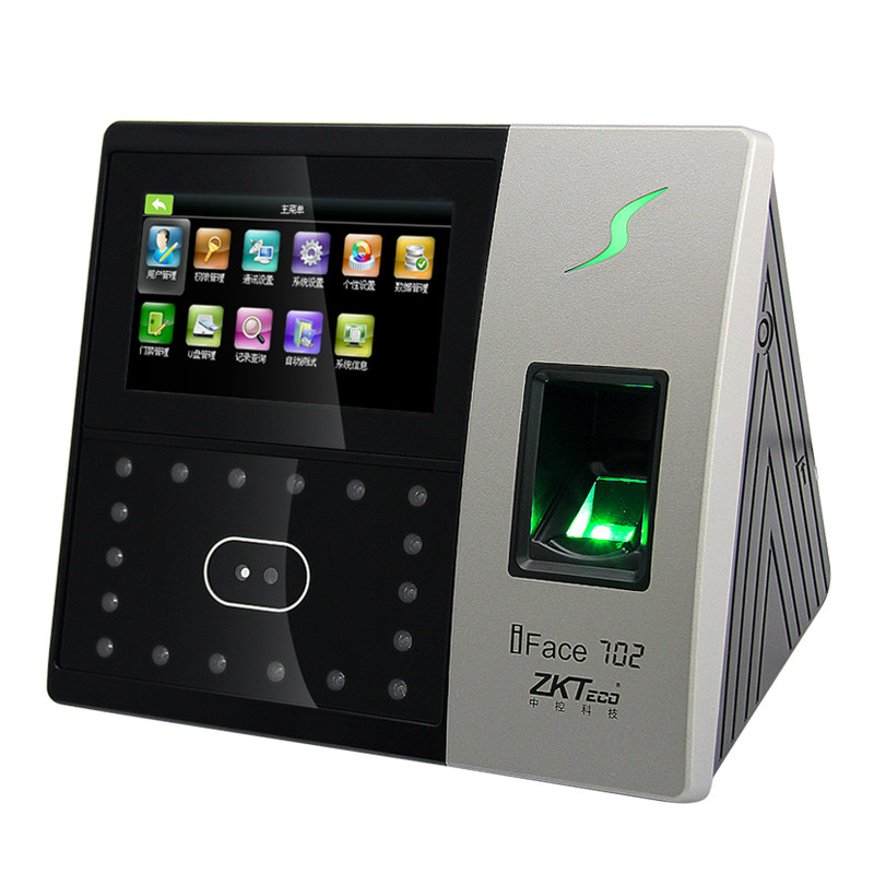 中控智慧iface702指纹打卡机指纹机 欣双格办公考勤门禁