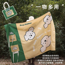 Picnic Mat Anti-Damp Cushion Thickened Outdoor Ground Mat Portable Travel Camping Wild Cooking Spring Cushion Folding Single Shoulder Bag