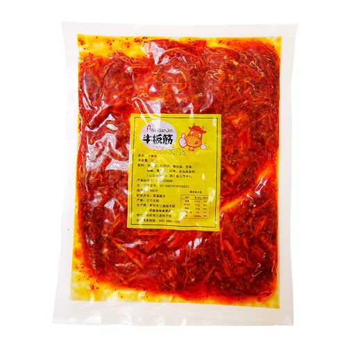 东北板筋丝牛板筋网红食品袋装美食延吉特色甜辣口200克牛板筋 - 图2