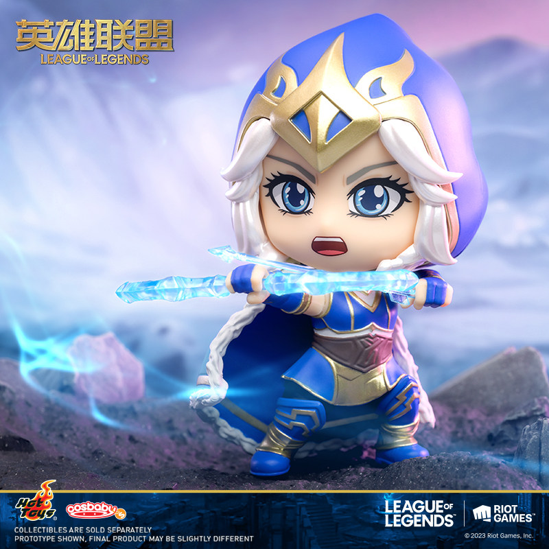 英雄联盟手办英雄联盟Hot Toys 联名款卡莎 艾希 Cosbaby迷你人偶手办摆件
