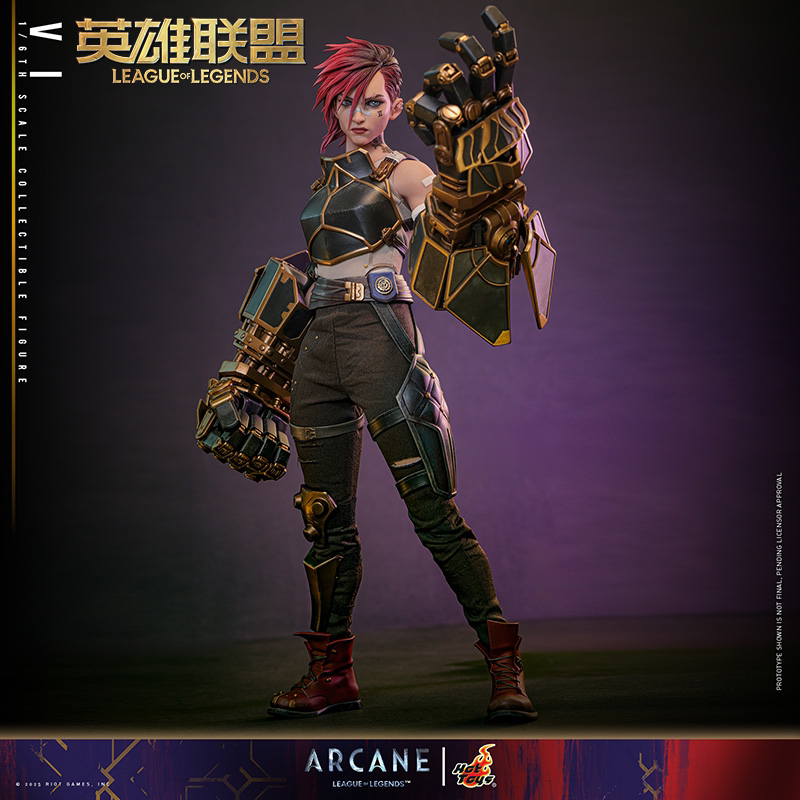 英雄联盟手办【预定】英雄联盟 HotToys联名款1/6双城之战蔚手办 大型摆件游戏