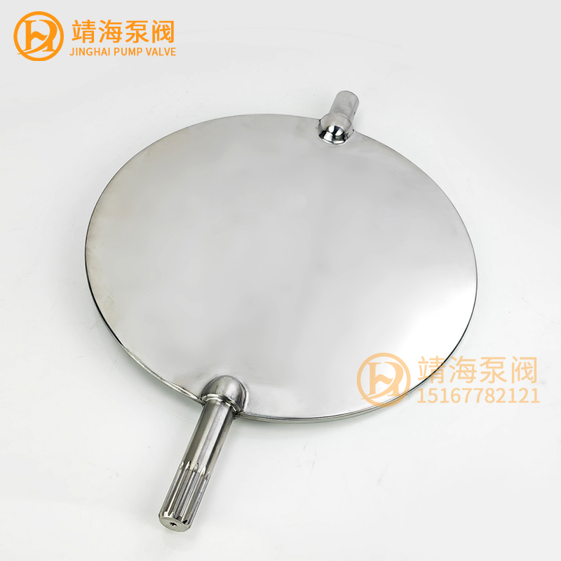 水泥罐气动粉尘蝶阀阀板配件大全dn100 150 200 300阀板250蝶板 - 图2