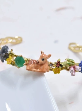 律动森林可爱小鸟小鹿兔子项链