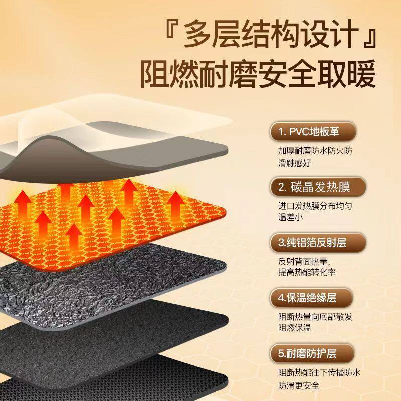 石墨烯碳晶地暖垫地垫地热垫发热电热地毯客厅多人加热垫家用,淘宝优惠券,粉丝福利购,淘宝优惠卷