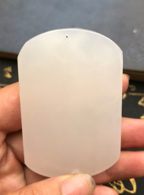 新疆外蒙料玉石方牌凤牌员坠白玉朱雀丹凤朝阳项链