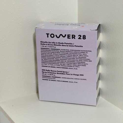 Tower28生日礼套装Sos日常修护面部喷雾60ml+唇蜜Pistachio1.36ml - 图3