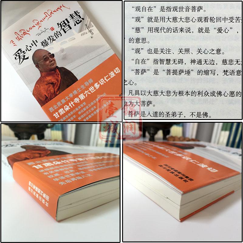 (新版)爱心中爆发的智慧 多识仁波切 讲授藏传佛教哲学智慧 藏传佛经解读藏传金刚经妙理剖析 藏传心经密义浅释  佛理精华缘起理赞 - 图1