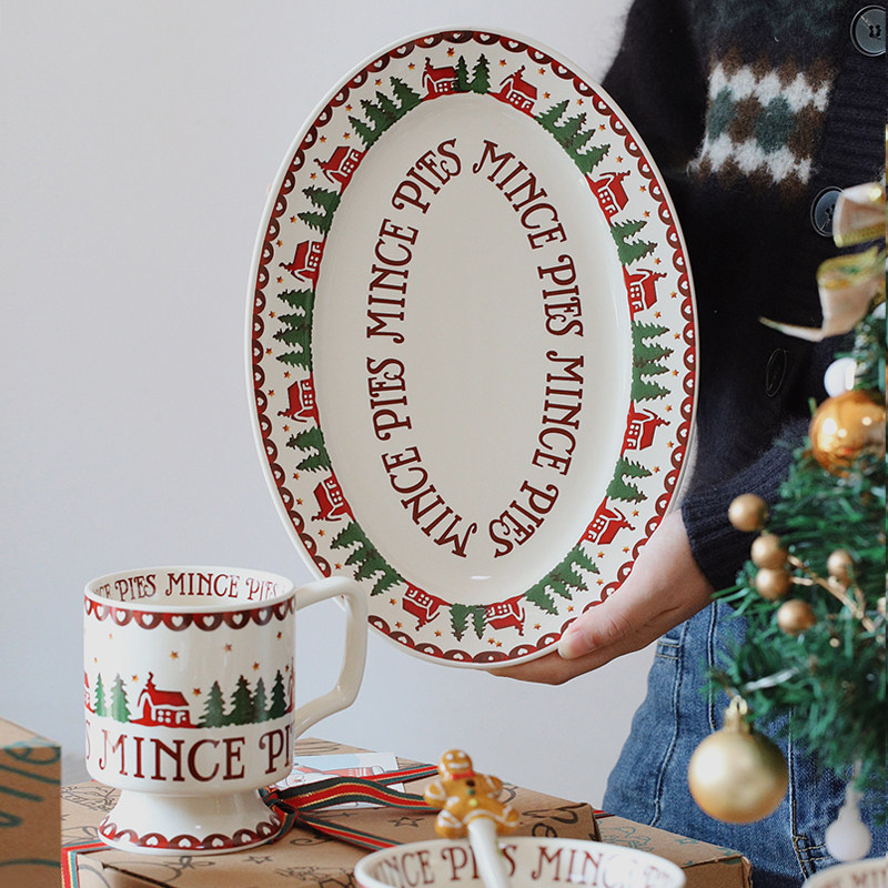 泽滕家碗盘餐具套装圣诞节日氛围感喜庆实用礼物高颜值陶瓷器组合,淘宝优惠券,粉丝福利购,淘宝优惠卷