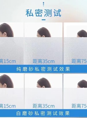 带胶磨砂玻璃贴纸隐私自粘玻璃透明防偷窥浴室卧室窗户防窥膜透光