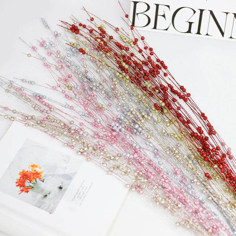 悦木 金粉垂柳闪粉仿真柳枝条圣诞装饰亮片插枝新年年宵花插花,淘宝优惠券,粉丝福利购,淘宝优惠卷