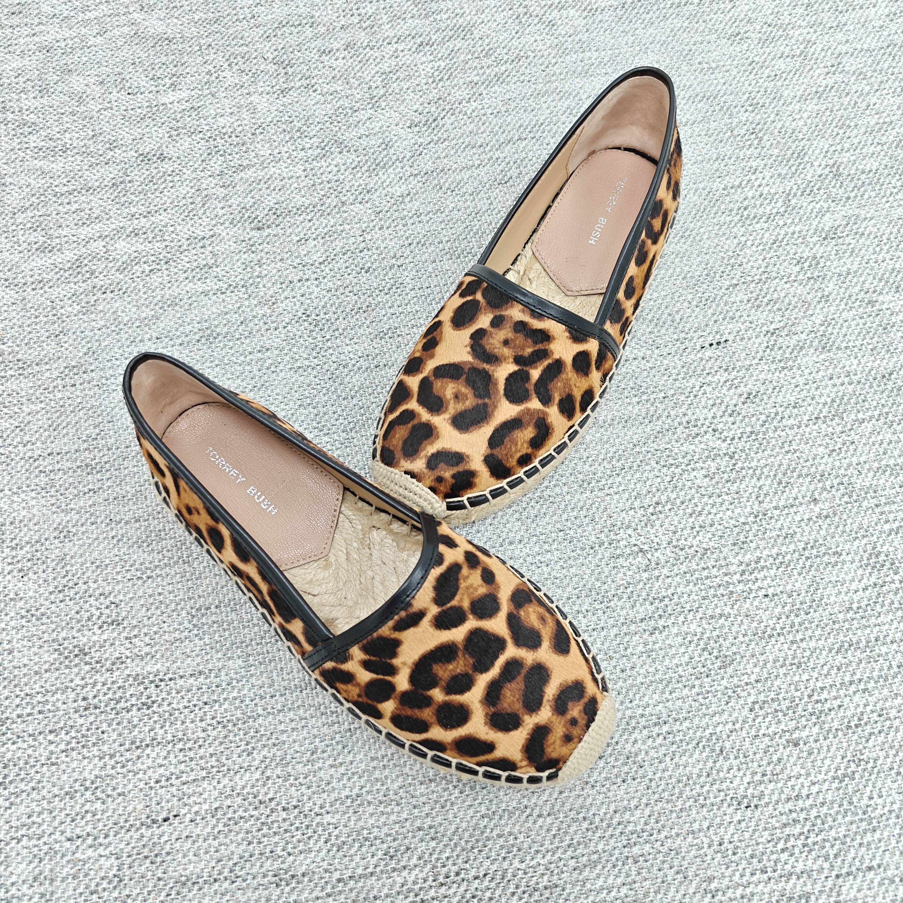 新款渔夫平底小香风春秋豹纹马毛鞋编织浅口鞋女韩版低跟圆头单鞋,淘宝优惠券,粉丝福利购,淘宝优惠卷