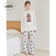 Gelato pique26 ພາກຮຽນ spring ແລະ summer ໃຫມ່ຂອງແມ່ຍິງ pajamas headscarf dog ເສື້ອຍືດແຂນຍາວອ່ອນຂອງເຮືອນ PWCT261231