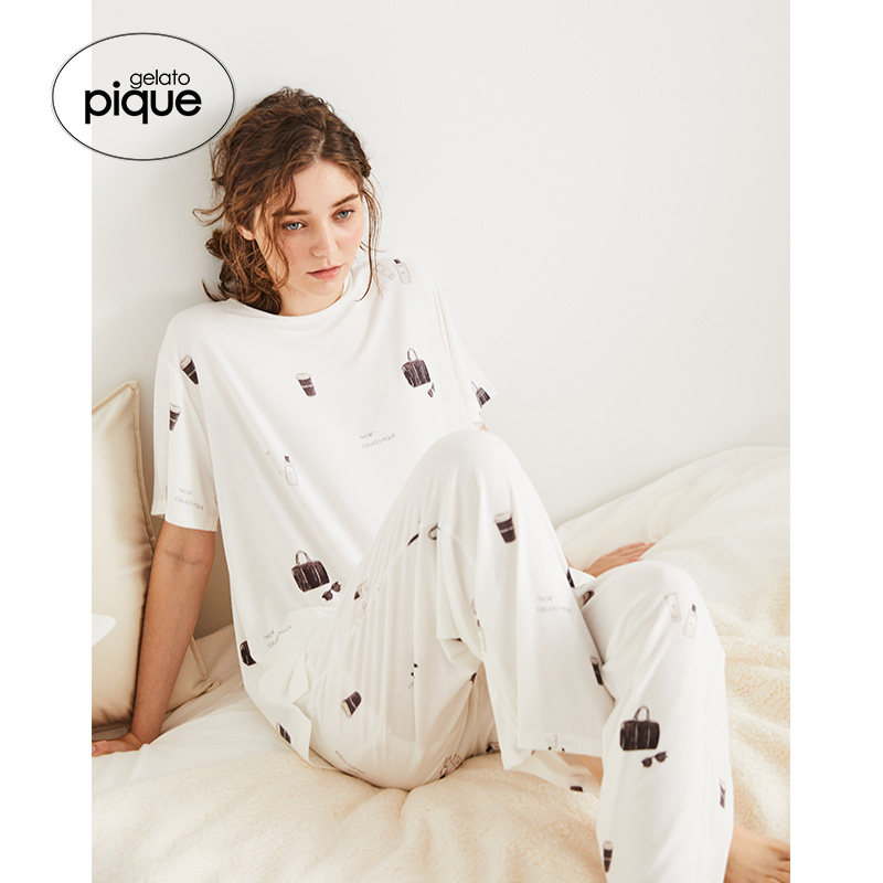 gelato pique2020秋冬新品可爱睡衣 gelatopique睡衣上装