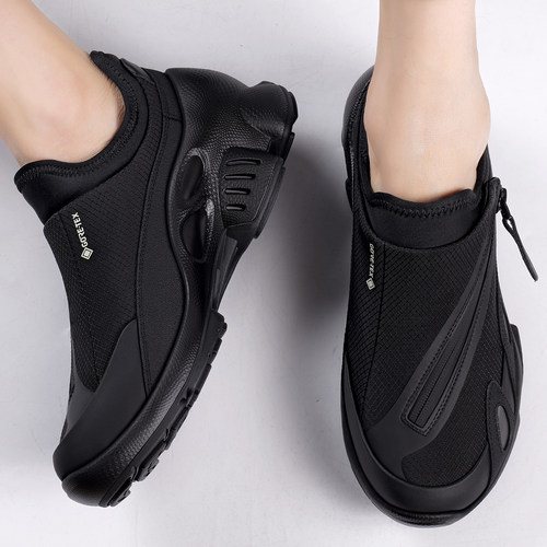 运动鞋男2026年夏季新款透气潮流百搭男士一脚蹬厚底轻便休闲鞋子 - 图2